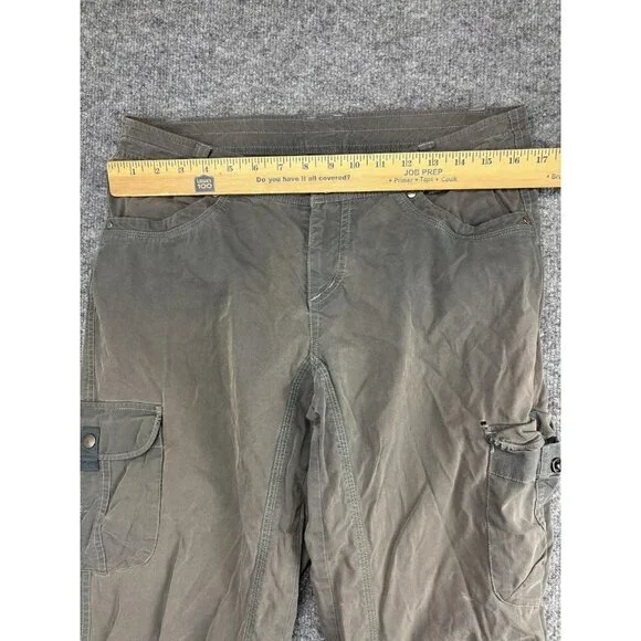 Kuhl Legendary Cargo Pants Womens 10 Brown Convertible Hiking Outdoor Trail - Picture 3 of 12